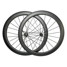 Juego de ruedas de carbono para bicicleta de carretera, 700c, 1660g, 50mm de profundidad, freno en V, grava, 23mm de ancho, A291SB, F482SB, 20H, 24H, freno de llanta 2024 - compra barato