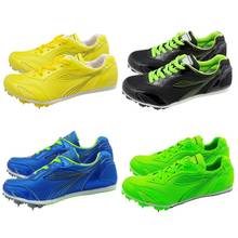 Professional Spike Shoes Track and Field Men Women Training Athletic Shoes Running Track Race Jumping Soft Shoes Sneakers 40-42 2024 - купить недорого
