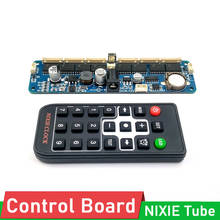 6-Bit Nixie Glow Clock Motherboard Core Board Control + Remote Control Universal in12 in14 in18 qs30-1 Digital LED Clock dc 12v 2024 - buy cheap