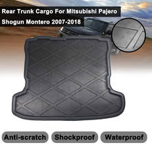 For Mitsubishi Pajero V97 Shogun 2007 2008 2009 2010-2018 Cargo Liner Boot Tray Rear Trunk Cover Carpet Kick Pad Matt Mat Floor 2024 - buy cheap