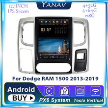 Sistema de navegação para autos, 128gb, android, gps, rádio, para dodge ram 1500, 2012-2015, áudio estéreo, player, gravador 2024 - compre barato