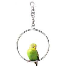 Hot Sale Bird Parrot Swing Toy Chain Stainless Steel Funny Bird Hammock Toy Parrot Hanging Toy Pet Supplies Birds Accessories 2024 - buy cheap