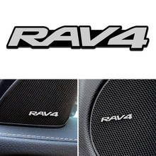 4pcs for Toyota RAV4 RAV 4 2013 2014 2015 2016 2017 car Speaker audio Speaker Badge stereo Emblem sticker stying 2024 - buy cheap