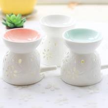 Porta-velas de cerâmica, queimador de incenso, óleo essencial, aromaterapia, queimador de óleo, lâmpadas de porcelana, casa, sala de estar, imperdível 2024 - compre barato