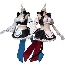 Nekopara cosplay empregada vestido chocolate baunilha gato neko chocolate halloween festa de natal vestidos lolita corrida terno 2024 - compre barato