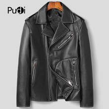 Pudi MT139 Brand New Man Real Cow Skin Coat Jacket Genuine Cow Leather Jackets Winter Warm Coats Outwear 2024 - buy cheap