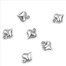 REGELIN 100pcs/lot Stainless Steel 7.5x9.5mm Love Shape Charms Small Pendant  End Beads DIY Jewelry Findings Accessories 2024 - buy cheap