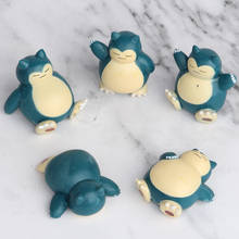 50 pces (10 conjunto) 4.5cm snorlax ação pvc figura brinquedos para crianças coleção brinquedos 2024 - compre barato