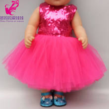 Vestido de Piel negra Retro para muñeca de 40cm-43cm, vestido de princesa para muñeca de 18" 2024 - compra barato