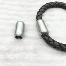 Hole Size 6/8mm 316l Stainless Steel Leather Bracelet Magnetic Clasp DIY Jewelry Magnet Hook  Jewelry Findings Wholesale 2024 - buy cheap