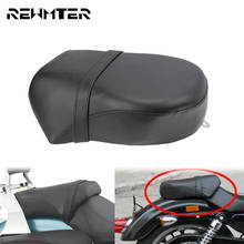 Motorcycle Black Leather Rear Passenger Pillion Seat Pad Cushion For Harley Sportster 883/1200 XL Iron 2007-2012 2013 2014 2015 2024 - buy cheap