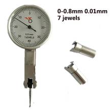 High Accuracy 0.8mm 0.01mm/0.2 mm 0.002mm Dial Test Indicator With 7 jewels Dial Indicator Gauge Scale Precision Metric Dovetail 2024 - buy cheap