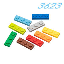 50pcs/lot Compatible Assembles Particles 3623 Plate 1 x 3 For Building Blocks Parts DIY story Educational Creatives gift Toys 2024 - buy cheap