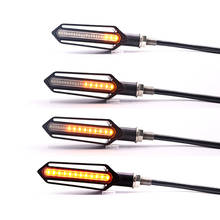 Motorcycle Turn Signal Light led motorcycle turn signal Indicators Blinkers Flexible Bendable Amber light lamp 2024 - buy cheap