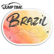 Jump Time for Brazil Vinyl Stickers South America Fun Sticker Luggage Laptop Waterproof Accessories Car Bumper Window Decal 2024 - buy cheap