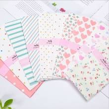 10 pçs/lote romântico cartoon padrão envelope criança papelaria diy scrapbooking listras azuis 19.5*9cm 2024 - compre barato