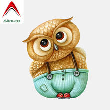 Aliauto Funny Car Stickers Cute Chubby Owl Exterior Accessories Vinyl Decal for Lada Vesta Peugeot 307 Passat B5,15cm*12cm 2024 - buy cheap