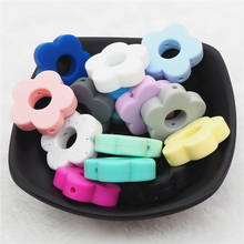 Chenkai mordedor de silicone 50 peças, contas para chupeta de bebê diy, manequim de dentição montessori sensorial, contas de brinquedo 2024 - compre barato