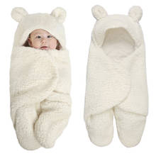 Faixa de dormir para bebês, cobertor envoltório macio infantil para meninos e meninas, cobertor com capuz para fotos e recém-nascidos cl5703 2024 - compre barato