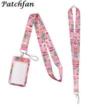 AD402 Patchfan Cartoon Sheep Necklack Lanyard Key Gym Strap Multifunction Mobile Phone Decoration With Cartoon Card Holder Cover 2024 - buy cheap