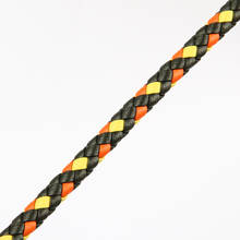 Ailatu-Cuerda de cuero de vaca de primera capa, cuerda trenzada para pulseras DIY, fabricación de joyas, Multicolor, 5 metros/lote, 6mm 2024 - compra barato