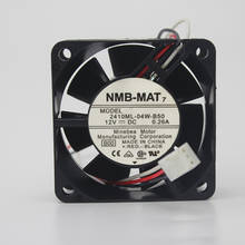 NMB-MAT-ventilador de refrigeración para servidor 2410ML-04W-B50 B00, cc 12V, 0.26A, 60x60x25mm, 3 cables 2024 - compra barato