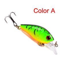 1 pçs iscas de pesca ao corrico 4.5cm isca artificial minnow duro isca wobbler manivela iscas carpa gabarito duro iscas pesca equipamento 2024 - compre barato