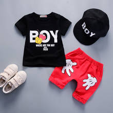 2020 Baby Summer Clothing Cartoon Brand Short Sleeved T-shirts + Shorts 2PCS Infant Outfits Kids Bebes Jogging Suits Tracksuits 2024 - buy cheap