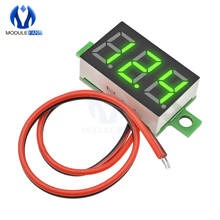 0.36 Inch Mini Digital LED Display Voltmeter Green Panel Voltage Meter DC 4.7~32V 3-Digit Display Adjustment Voltmeter 2024 - buy cheap