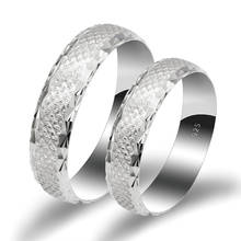 2 pcs/set 925 Sterling Silver Couple Rings Classic Lover Finger Ring For Women & Man Symbol Love Wedding Silver Jewelry Bijoux 2024 - buy cheap