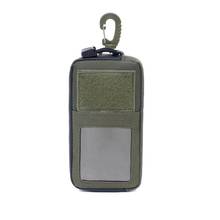Открытый тактический военный кошелек, сумки для карт, водонепроницаемый держатель для ключей на молнии, многофункциональный охотничий кошелек, поясная сумка 2024 - купить недорого