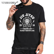 Jerséis camiseta de boxeo Brazillan JIU JITSU Rey León Tigre Muay Thai camiseta convertirse en un león camiseta hombres Hipster Boxing camisetas de algodón 2024 - compra barato