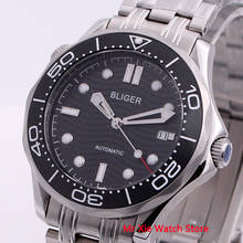 Bliger 41mm Men Watch Stainless Steel Strap Sapphire Crystal Luminous Waterproof Calendar Automatic Mechanical Male Wristwatch 2024 - buy cheap