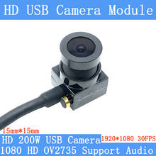 2MP широкоугольный модуль USB камеры 1080P Full Hd MJPEG 30fps высокоскоростной Мини CCTV Linux UVC веб-камера мини камера наблюдения 2024 - купить недорого
