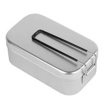 Outdoor Camping Portable Picnic Aluminum Alloy Lunch Box Foldable Food Container Travel Cooking Cookware 2024 - buy cheap