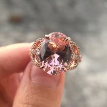 Anel de diamante brilhante de alto carbono, presente para namorada, joias finas de casamento 2024 - compre barato
