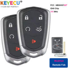 KEYECU 2 Pieces Upgraded Smart Proximity Remote Key for Cadillac ATS XTS 2013 2014 SRX 2015, FOB 5 Button - FCC ID: NBG009768T 2024 - buy cheap