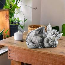 Statue Model Multi-use Handmade Resin Garden Excellent Workmanship Dragon Statue Display Figurines Statue for Yard 2024 - buy cheap