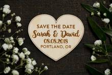 Hearts Wedding Save The Date Magnet, Heart Save The Date Magnet, Simple Save The Date, Custom Wooden Magnet, Cute Personalized S 2024 - buy cheap