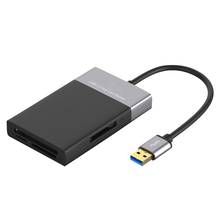 Lector de tarjetas 6 en 1 XQD/CF/Secure Digital Card/TF/USB 3,0, multilector de tarjetas de memoria USB 3,0, adaptador HUB de 2 puertos para tarjeta Sony XQD 2024 - compra barato