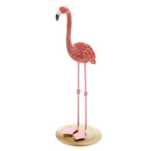 Pink Standing Flamingo Birds Statue Collectiable Figurines Garden Ornament for Lawn Patio Pond Grassland 2024 - buy cheap