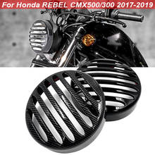 For Honda 2017 2018 2019 Rebel CMX 300 CMX500 Motorcycle Headlight Cover Mesh Grille Grille Headlight Protection ABS Plastic 2024 - buy cheap