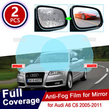 2Pcs for Audi A6 C6 2005~2011 4F Full Cover Anti Fog Film Rearview Mirror Rainproof Foils Clear Anti-Fog Films Car Accessories 2024 - buy cheap