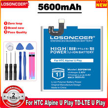 5600mAh B2PZM100 Battery For HTC Alpine, U Play, U Play TD-LTE, U Play TD-LTE Dual SIM U-2u 35H00270-00M Battery+ In Stock 2024 - buy cheap