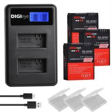 Baterías AHDBT-301 1250 para cámara GoPro Hero 3 +, Cargador USB Dual LCD, 302 mAh 2024 - compra barato