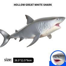 Sea Life Animals Great White Shark Model Pvc Figurines Simulation Models Toys 2024 - buy cheap