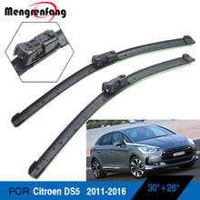 For Citroen DS5 Car Front Windscreen Wiper Blades Soft Rubber Wiper Push Button Arms 2011 2012 2013 2014 2015 2016 2024 - buy cheap