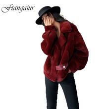 Ftangaiur 2021 Winter Import Purple Standard Velvet Mink Fur Coat Women Wine Red Turn-Down Collar  Natural Real Mink Fur Coats 2024 - buy cheap