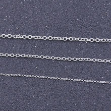 5 м/лот 3 размера круглая цепочка из нержавеющей стали для рукоделия изготовление браслета ожерелья материал ссылка 2024 - купить недорого