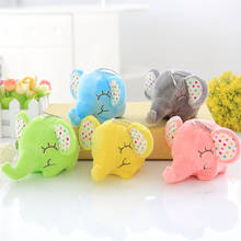 10PCS 10cm Colorful Elephant Decoration Favorite Bag Plush Mini Pendant Keychain Doll Ring Toy 2024 - buy cheap